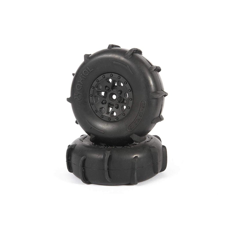 Axial ST28 Front Razor, Rear Paddle Tire and Wheel Set: Yeti Jr, AXI41000 - Image 2